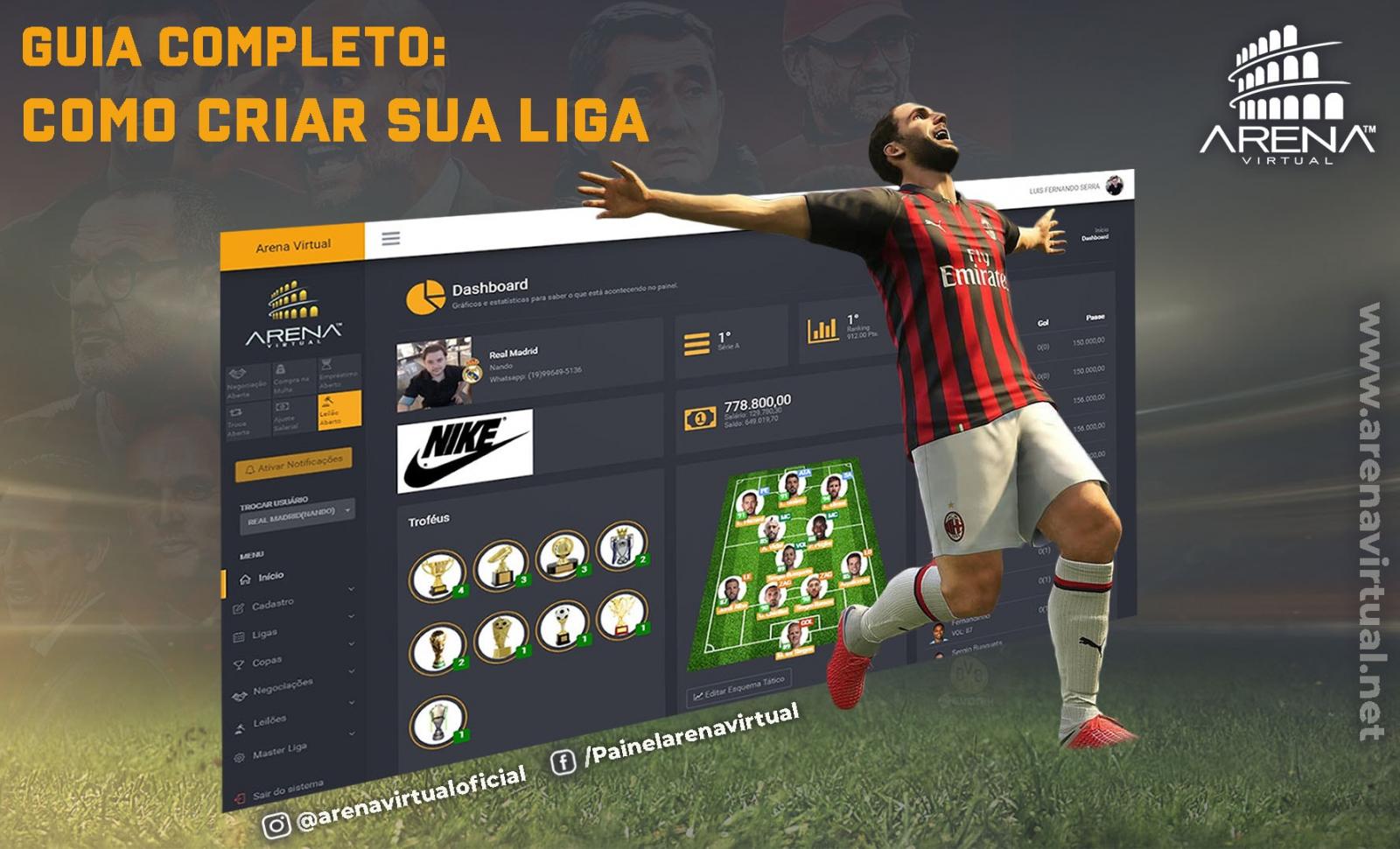 o mais completo jogo de futebol para celular com várias ligas